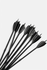 Poster - A collection of black arrows sitting on a white background, ready for use in various design projects