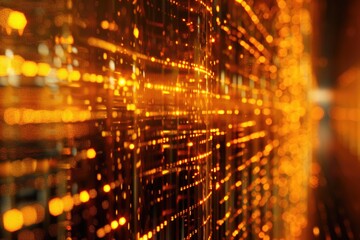Poster - Blurry image of a wall with lights