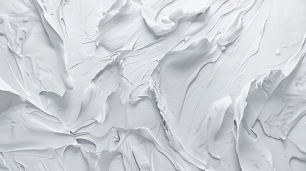 Poster - Close-up of white paint on a wall