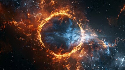 Wall Mural - cosmic fire ring