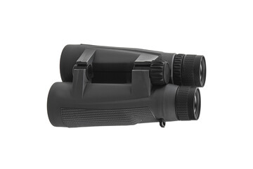 Wall Mural - Modern binoculars. An optical instrument for observation at long distances. Isolate on a white back.