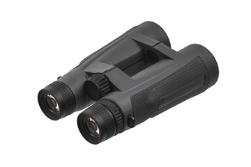 Wall Mural - Modern binoculars. An optical instrument for observation at long distances. Isolate on a white back.