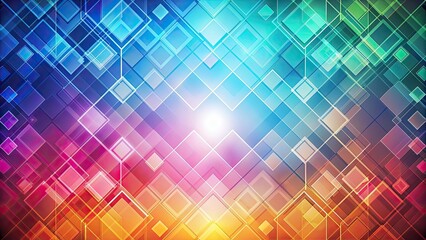 Wall Mural - Abstract background with geometric squares , square, geometric, abstract, background, colorful, pattern, design, texture