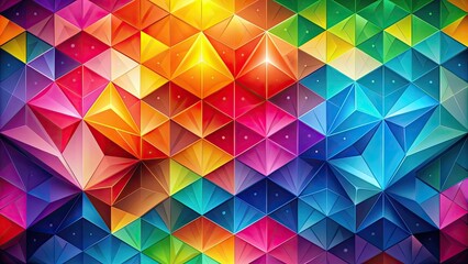 Sticker - Abstract geometric wallpaper with vibrant colors and dynamic shapes, abstract, background, design, modern, art, colorful