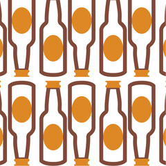 Wall Mural - beer icon pattern background beverage Vector