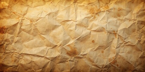 Wall Mural - Vintage paper texture background with creases and stains, aged, antique, retro, grunge, parchment, distressed, weathered, faded