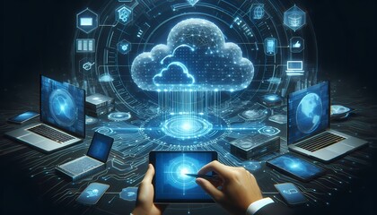 cloud computing is a cutting-edge digital technology that facilitates the transfer of large amounts 