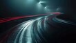 © Harjo - Flashlight abstract background. Speed ​​​​motion on the road which is very good