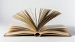 © Lakkhana - Open book with pages fanned out on a white background