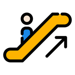 Poster - escalator icon