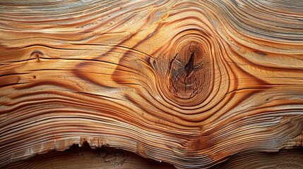 Canvas Print - A close-up of wood grain, showcasing the intricate patterns and warm hues of nature's artistry.