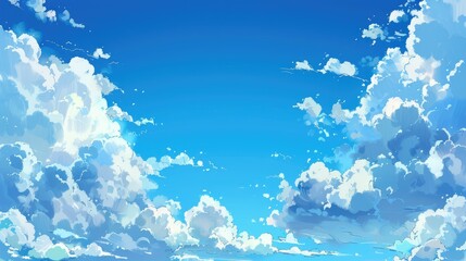 Wall Mural - Blue sky and clouds as background