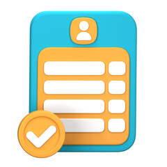 Poster - Spreadsheet 3D Illustration for uiux, web, app, presentation, etc