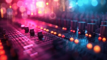 Poster - Serene and Calming Audio Spectrum Visualization with Soft Tonal Transitions Vibrant Colorful Gradients and a Minimalist Modern Aesthetic  Perfect for Music Production Audio Editing