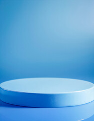 Poster - Abstract Blue Platform