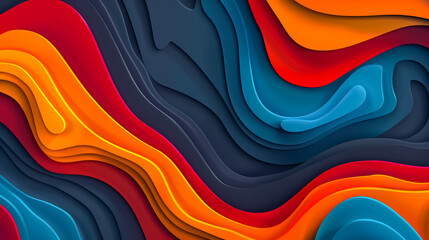 abstract colorful wave background