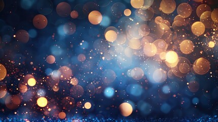 Poster - Abstract blurred lights on sparkling background Festive backdrop for Christmas party New Year celebrations