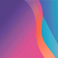 Poster - A vibrant abstract background featuring smooth curves and a gradient of colors, perfect for modern design projects.
