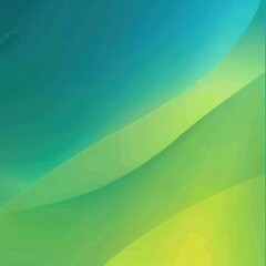 Poster - A vibrant abstract background showcasing smooth curves and gradients of blue and green, perfect for various design projects.
