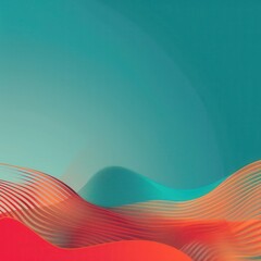 Poster - Abstract waves in vibrant colors create a modern and dynamic backdrop, perfect for creative projects and digital designs.