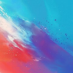 Poster - An abstract art piece featuring a blend of vibrant colors, creating a sense of depth and movement in a visually striking manner.