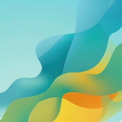 Poster - Abstract wavy background with soft colors, perfect for creative projects, presentations, and digital designs.