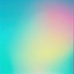 Poster - Soft gradient background with tranquil hues of blue, pink, and yellow, perfect for artistic or branding purposes.