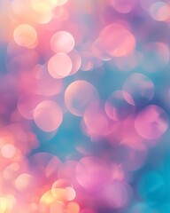 Wall Mural - bokeh blur background in pastel soft colors