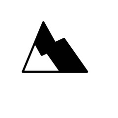 Mountain doodle icon