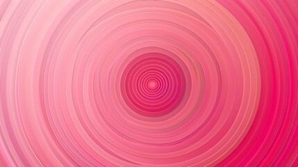 Wall Mural - abstract circular gradient illustration with several rings in pink and warm colors