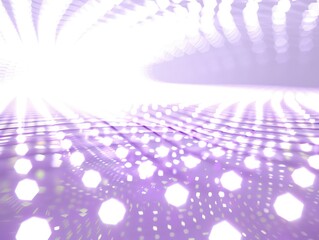 net grid lines with a bright led lights and soft purple tones