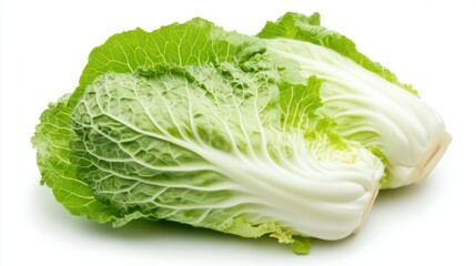 Wall Mural - Romain Lettuce isolated on white