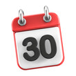© Chetra168 - Calendar Day 30 . 3D illustration