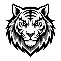 Sticker - Tiger Head Vector Art, Icons, and Graphics design illustration