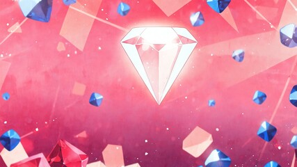 Poster - pink diamond pattern texture retro abstract background illustration art design backdrop copy space