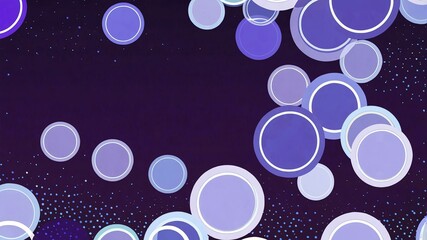 Poster - purple polkadots circles retro abstract background illustration art design backdrop copy space