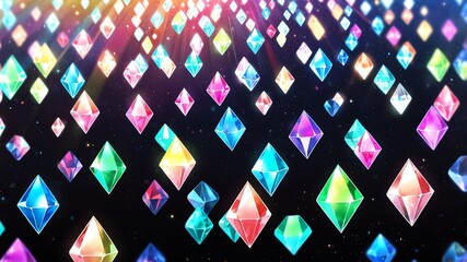 Poster - rainbow diamond pattern texture retro abstract background illustration art design backdrop copy space