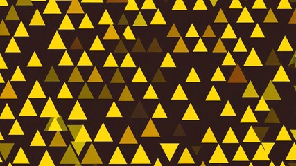 Poster - yellow triangle pattern shapes retro abstract background illustration art design backdrop copy space