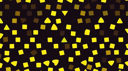 Poster - yellow triangle pattern shapes retro abstract background illustration art design backdrop copy space