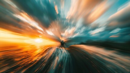 Wall Mural - Abstract Sky with Motion Blur