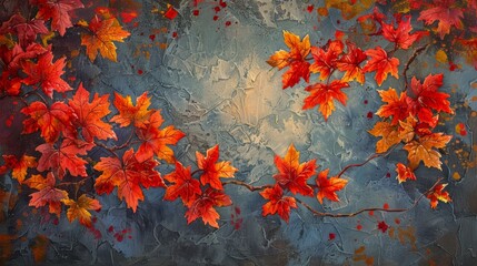 Wall Mural - Autumn Maple Leaves