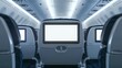 © andyaziz6 - Airplane Seat Entertainment System with Blank Screen, Travel Concept