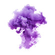 © ryanbagoez - Abstract violet ink smoke, purple cloud on transparent
