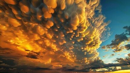 Poster - The ever-changing formations of clouds make the sky a living canvas