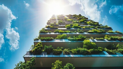 Wall Mural - The evolution of sustainable design in modern real estate buildings