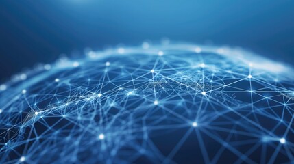 Poster - A stylized depiction of a global network, with glowing points of light interconnected by lines, representing the intricate web of relationships and information exchange