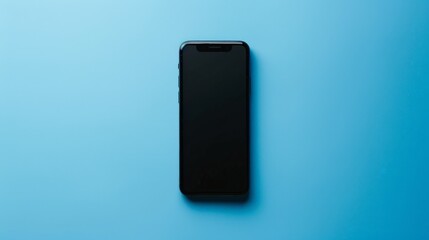 Aufkleber - Top-down perspective of a phone isolated, emphasizing its minimalist features.