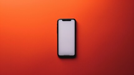Aufkleber - Top-down perspective of a phone isolated, emphasizing its minimalist features.