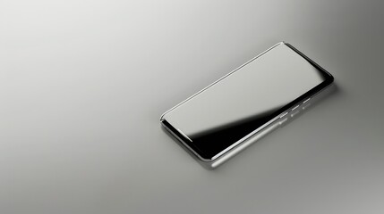 Poster - top view of a phone isolated, featuring its sleek and modern design