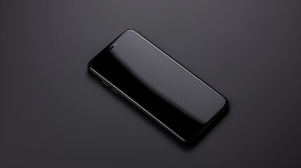 Poster - top view of a phone isolated, featuring its sleek and modern design